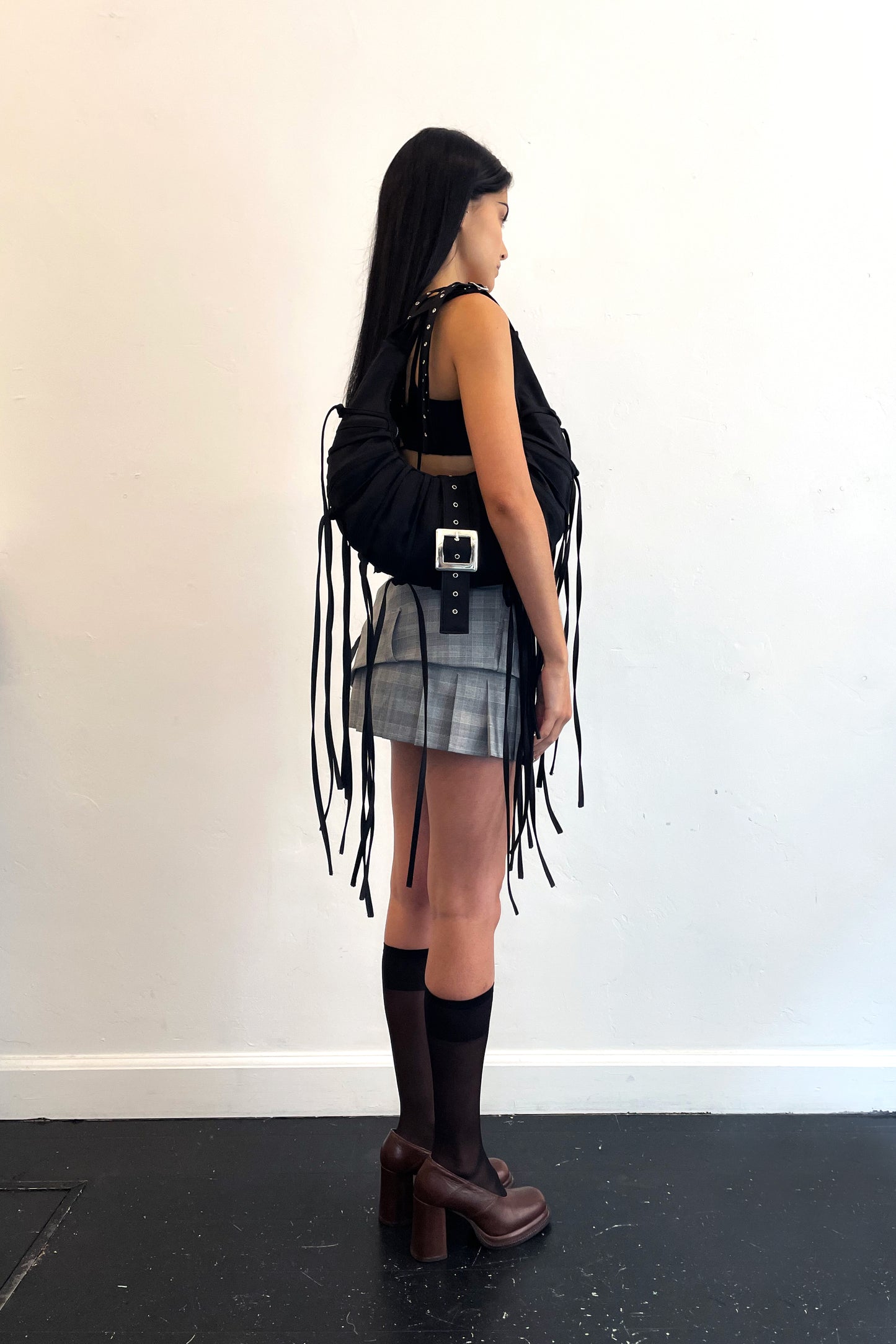 Boned Busle Bag Black