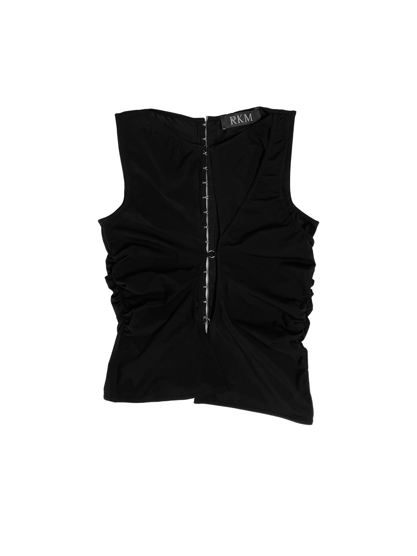 Deconstructed Shapewear Top Black