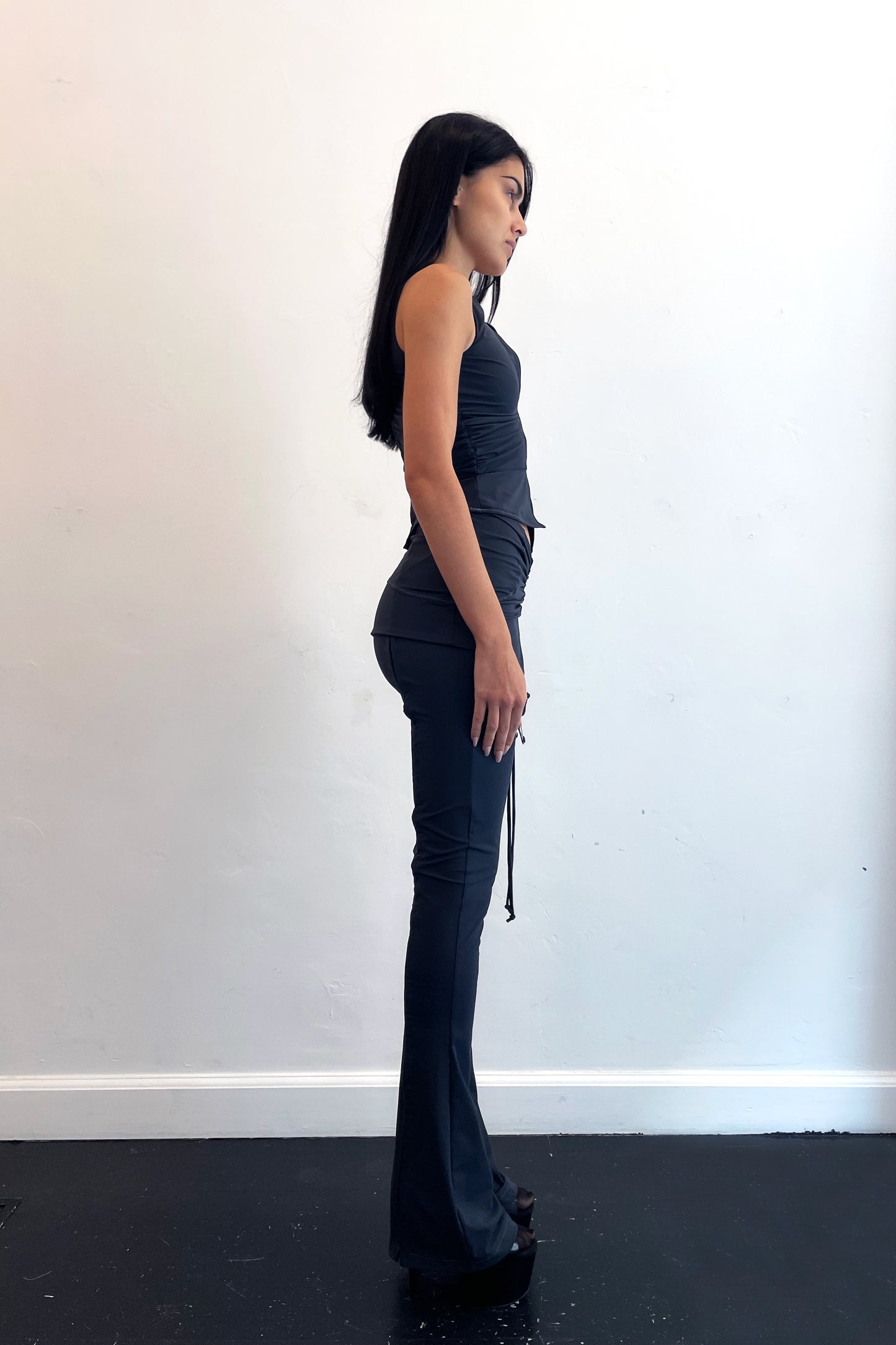 Deconstructed Shapewear Top Shadow