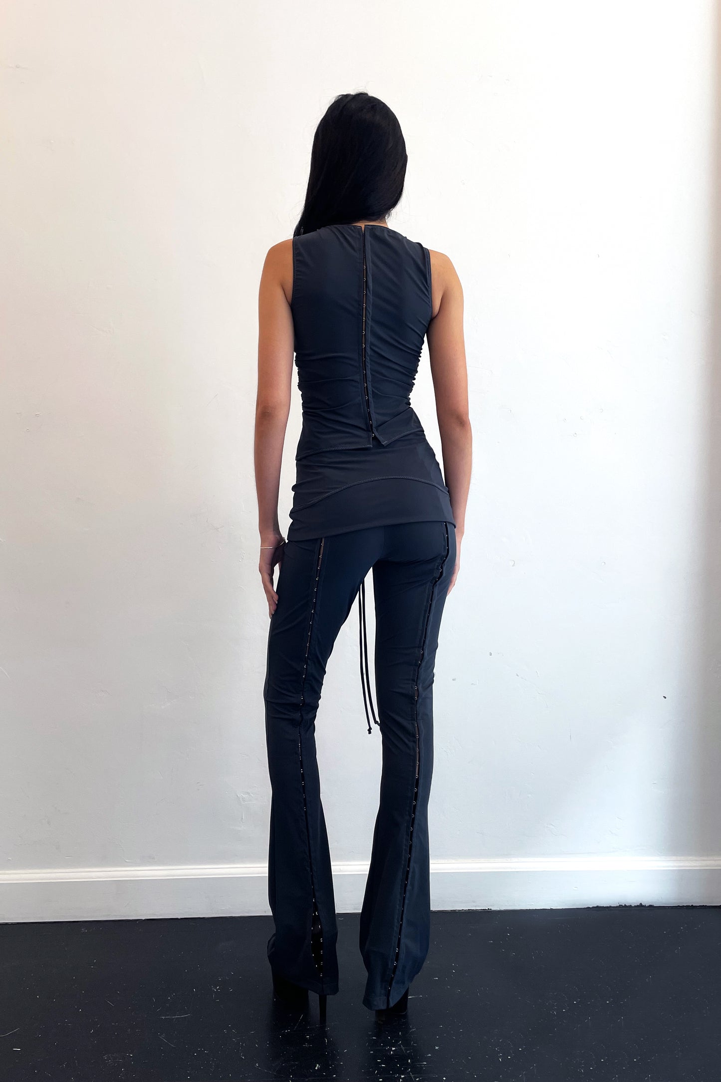 Deconstructed Shapewear Top Shadow