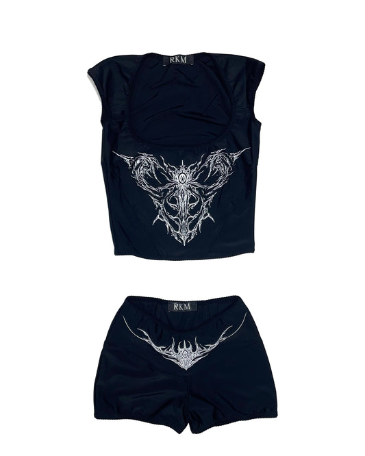 RKM x BBYANGEL Valkyrie Top Black